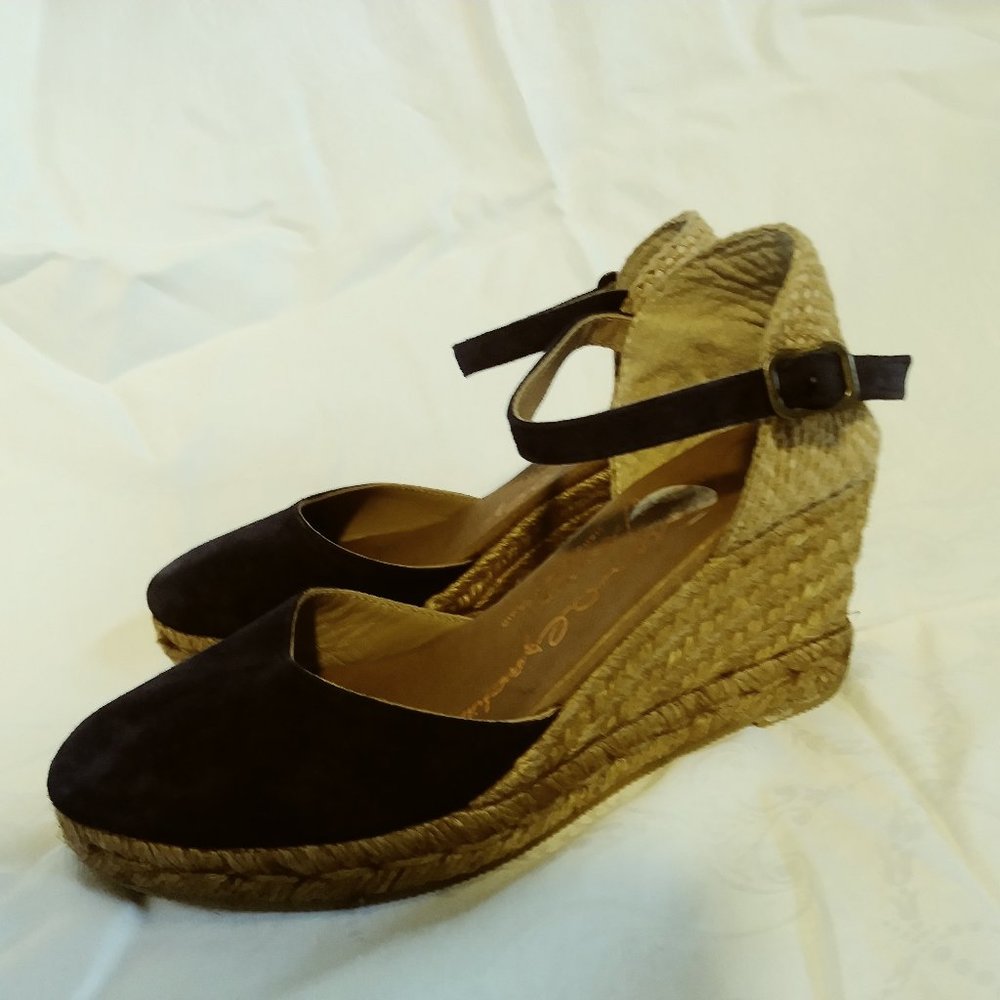 SPAIN Blue suede espadrilles from Spain